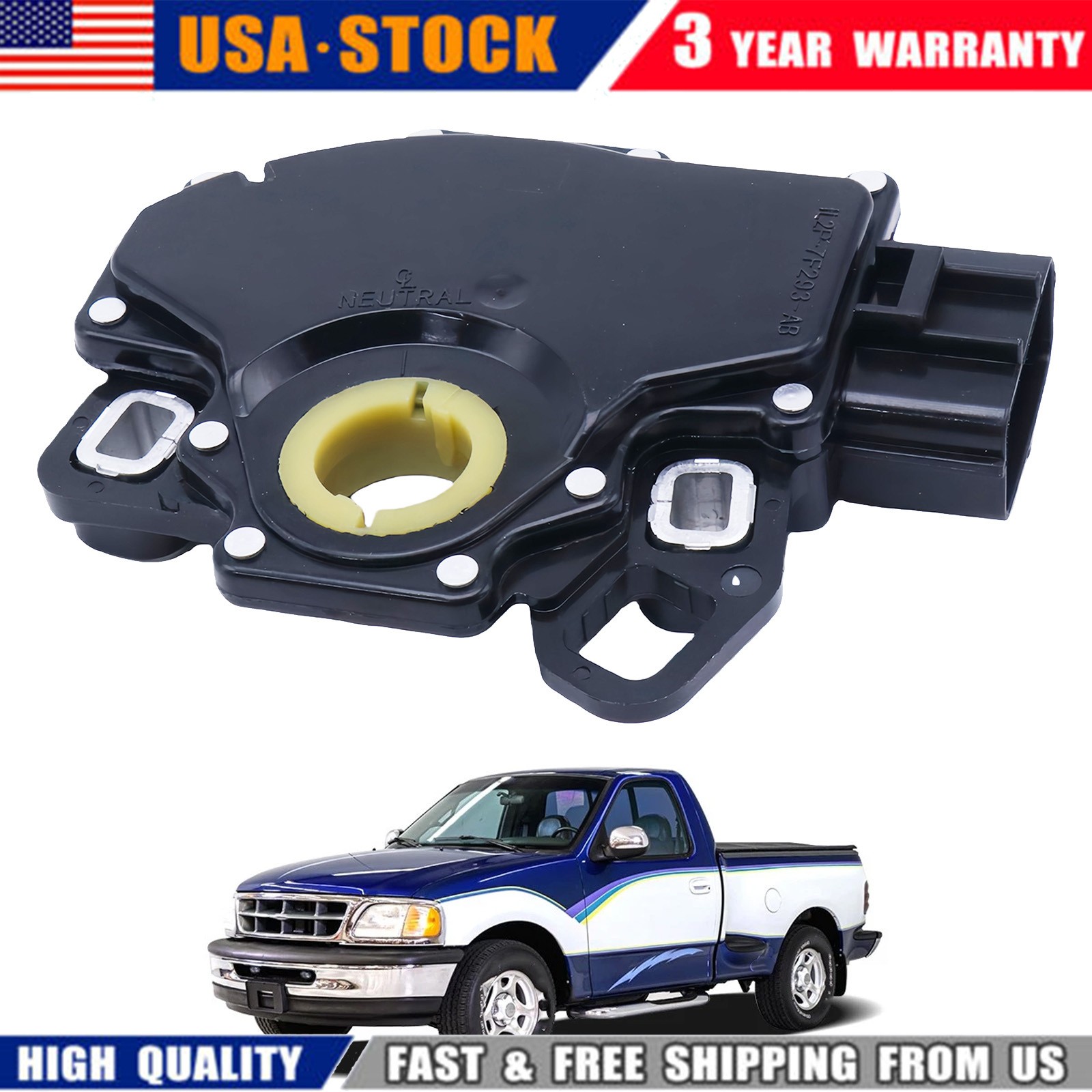 Transmission Range Sensor Fit Ford F150 F250 SW5713 Lincoln Mazda F7LP-7F293-AA