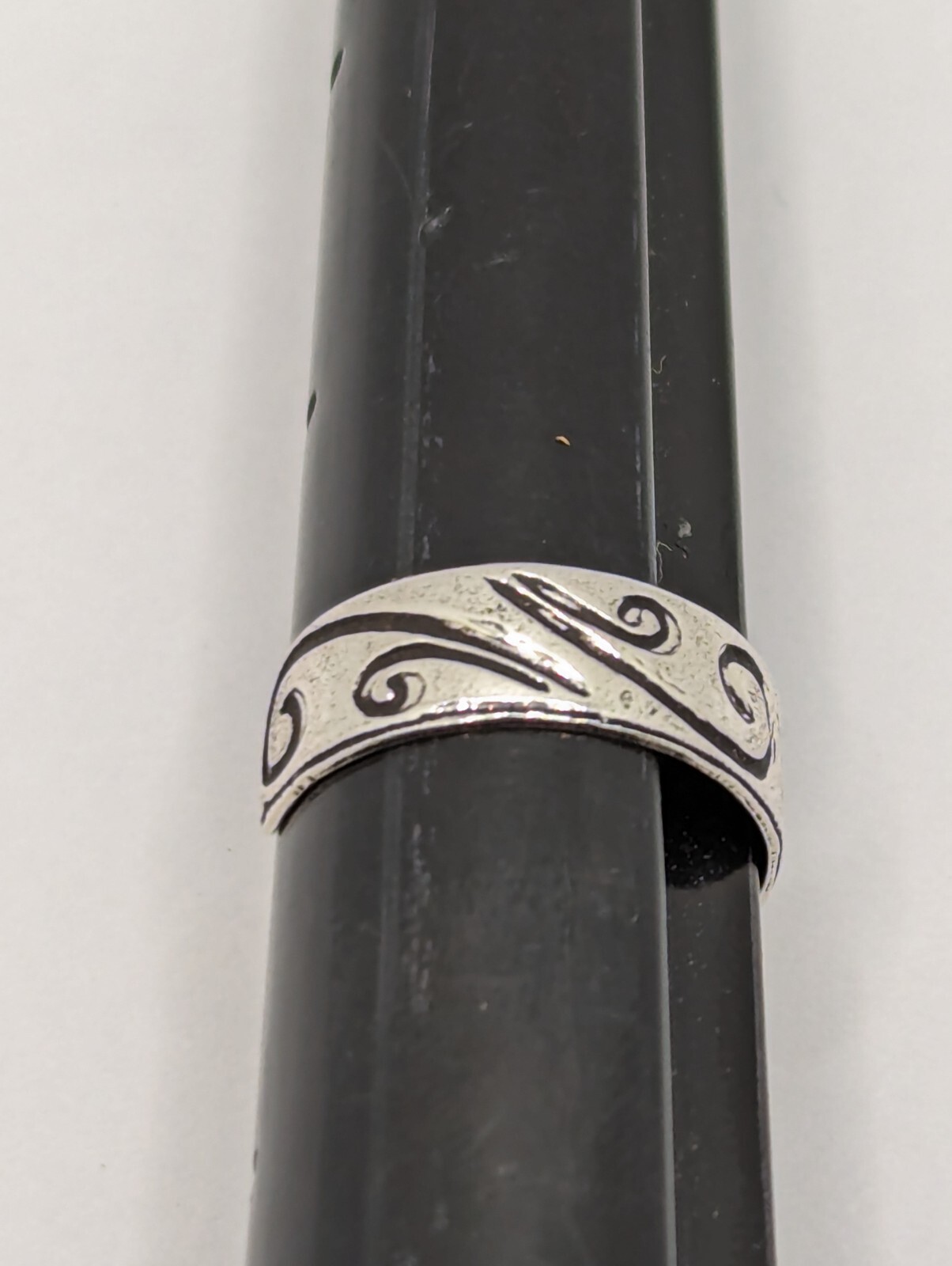 Sterling Silver Toe Ring. Whimsical Swirls Design. Adjustable Size. 925 Silver