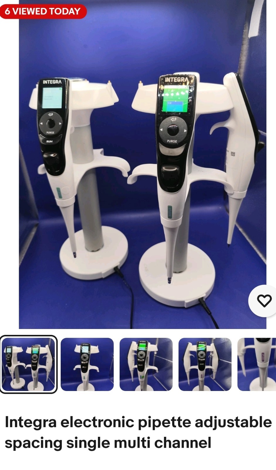 1250 ul and 300 ul Single Channel Pipettes