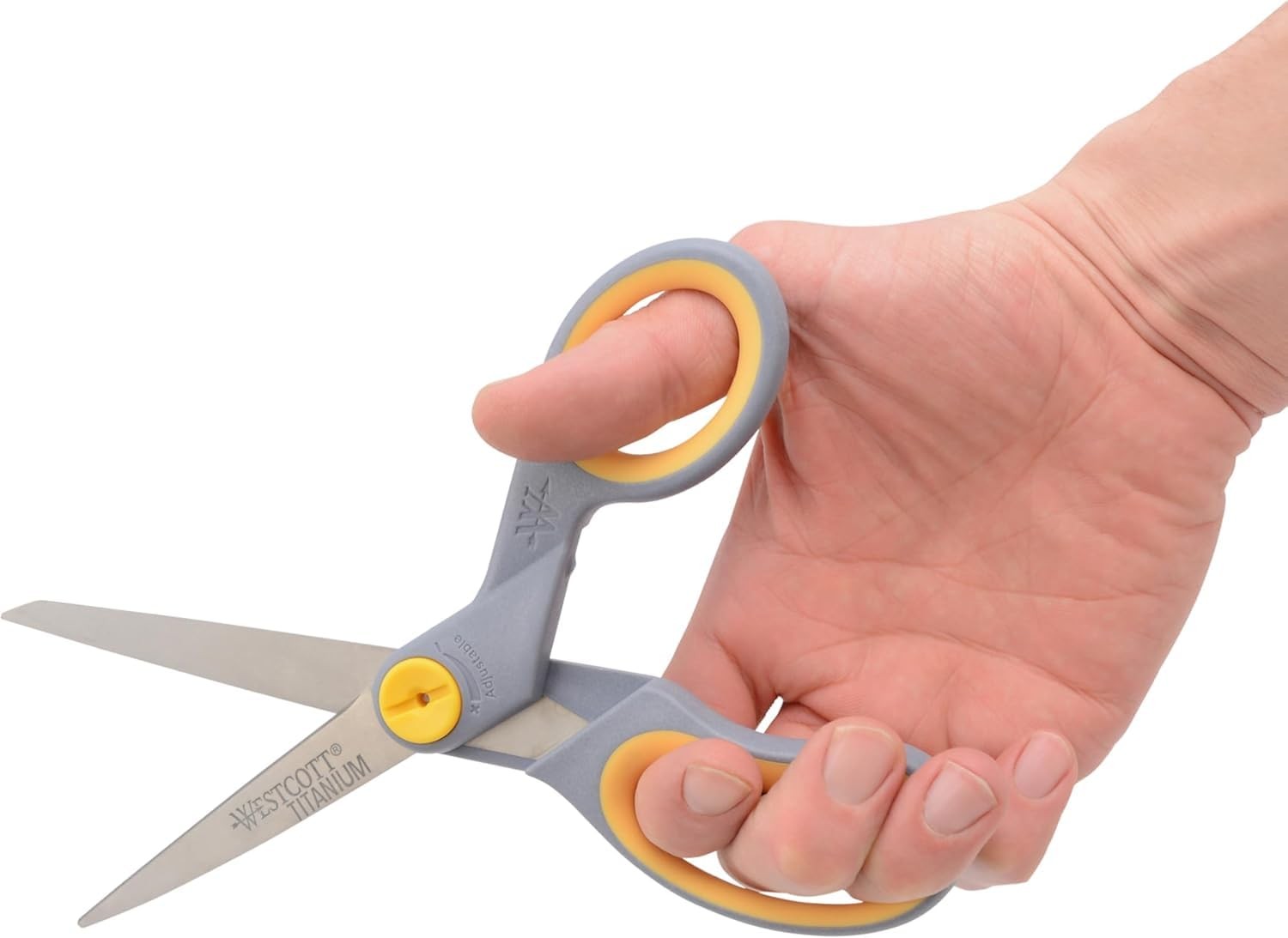 Westcott 8 Titanium Bonded Scissors Adjustable Glide And Soft Handle 2-Pack-