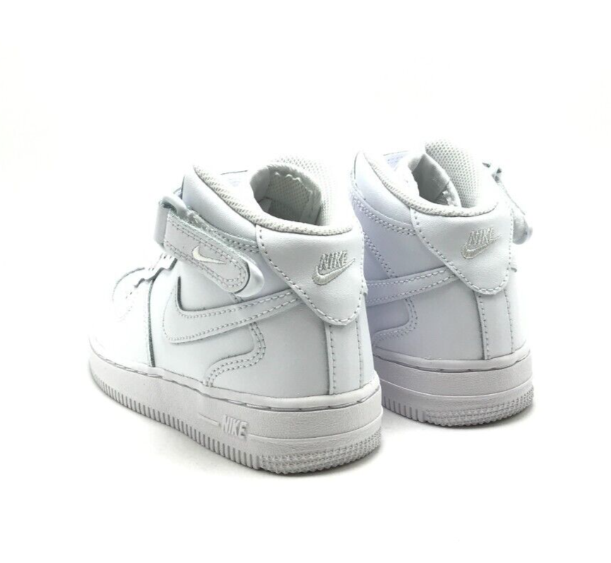 *NEW* Pre-School Kids Nike Air Force 1 Mid LE (PS) White (DH2934 111) 👍