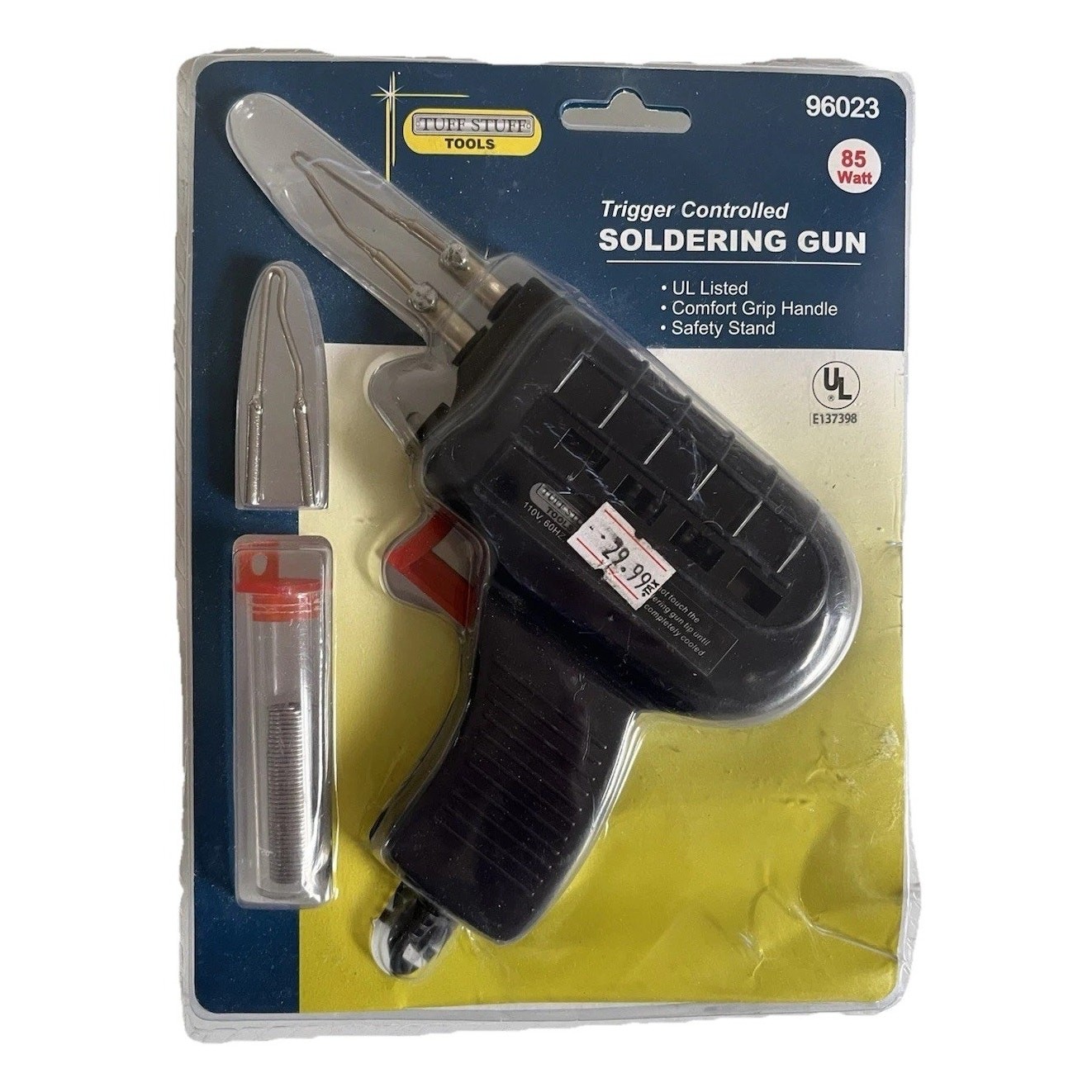 New Tuff Stuff Tools 85 Watt Trigger Controlled Soldering Gun Kit sealed package