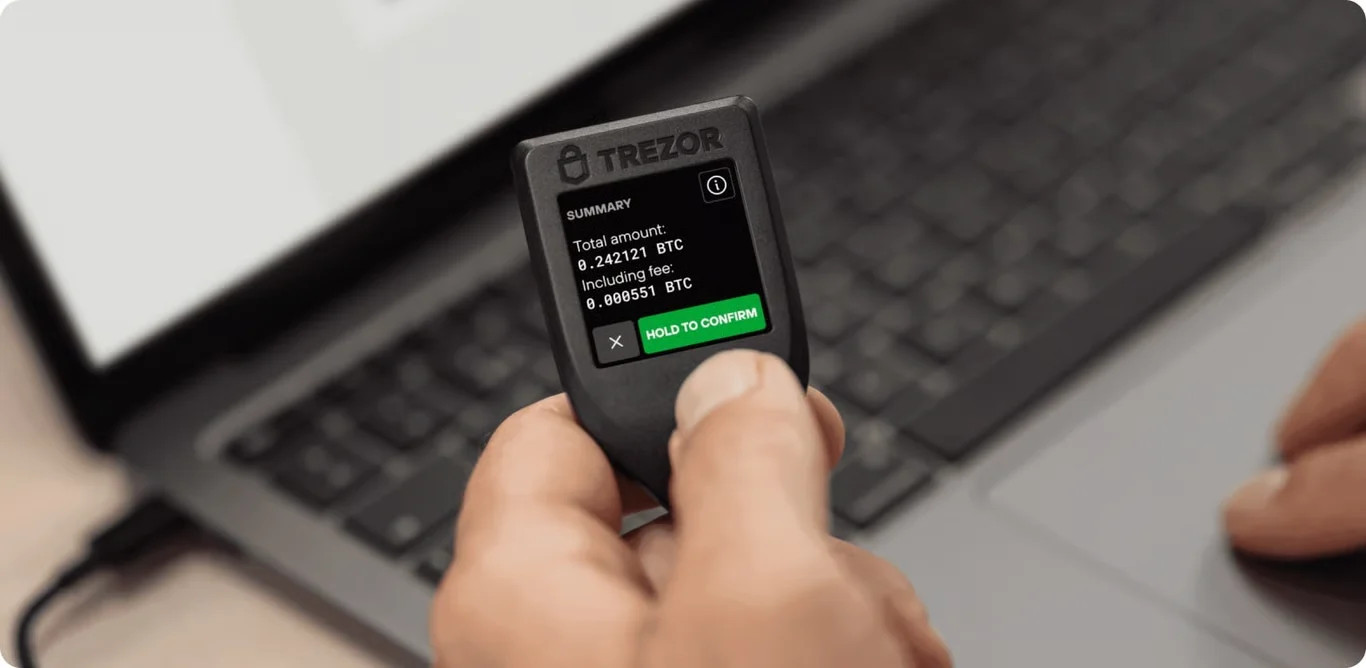 Trezor Model T Cryptocurrency Hardware Wallet + Cryptotag