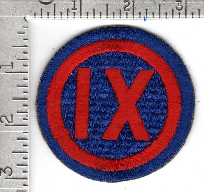 U.S. Army patch (circa 1950s-1960s) - 9th Army Corps