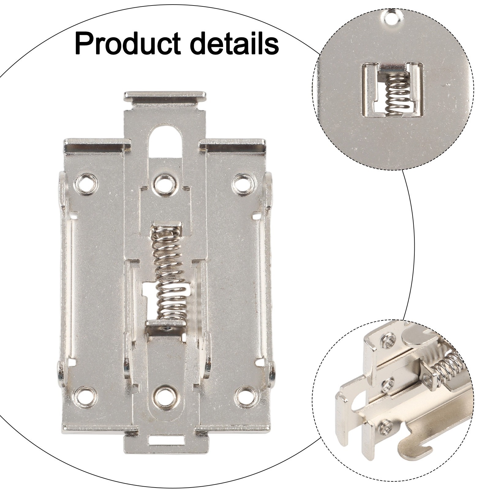 1*Solid State Relay DIN Rail Mounting Bracket Electroplating Stainless Steel