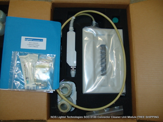 NOS Lightel Technologies SCC-3100 Connector Cleaner Unit Module FREE SHIPPING