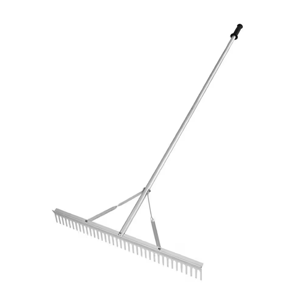 75 In. Aluminium Alloy Handle Aluminium Alloy Rake, Pond Weed Rake, Lawn Care Ra