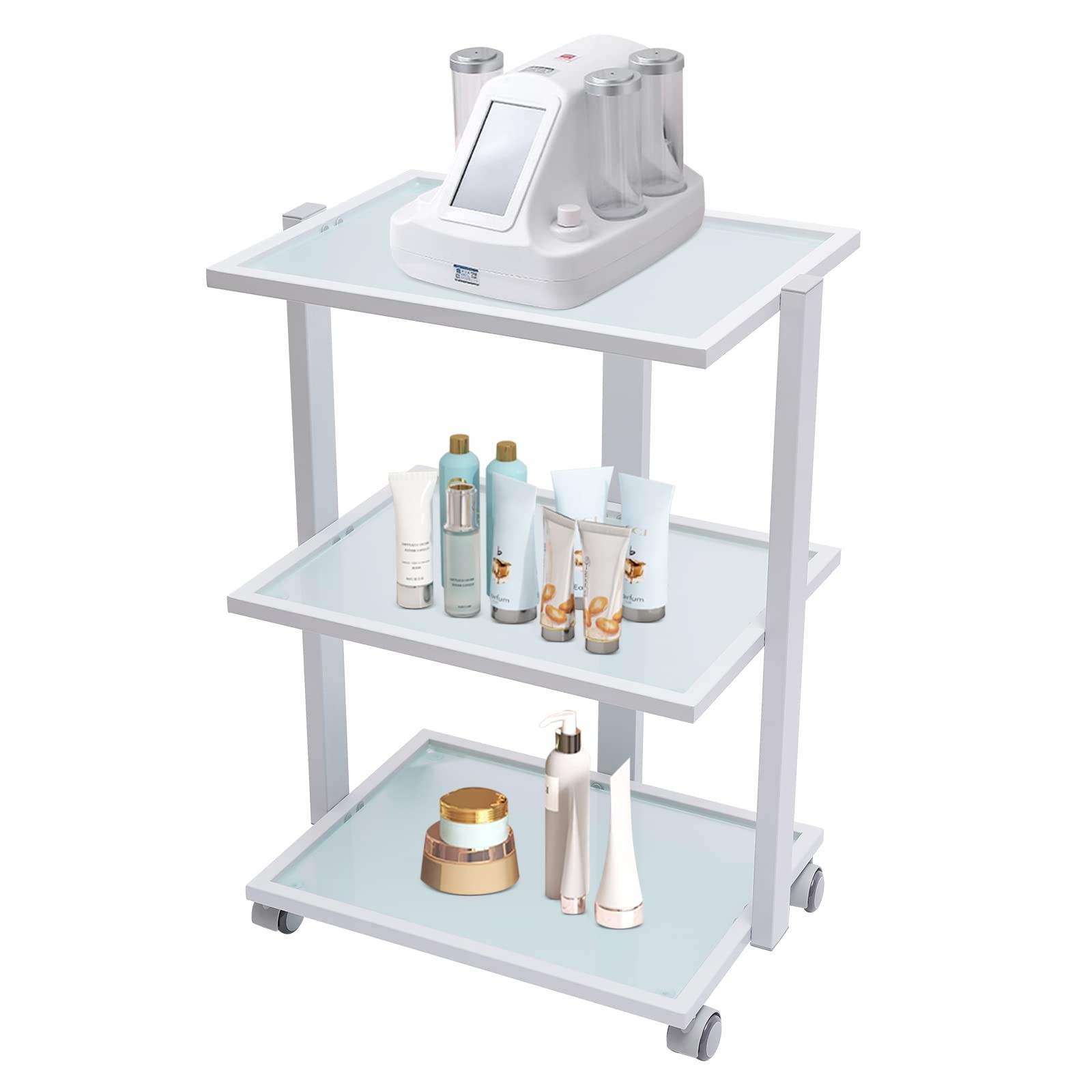 Salon Trolley Esthetician Cart Beauty Spa Facial 3 Tier Rolling Storage Station