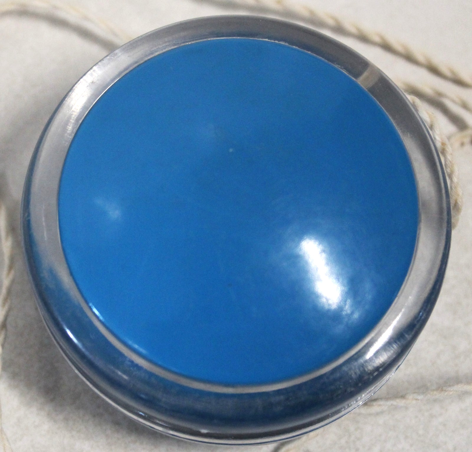 Vintage Clear & Blue Yo-Yo w/ JAPAN Label NOS