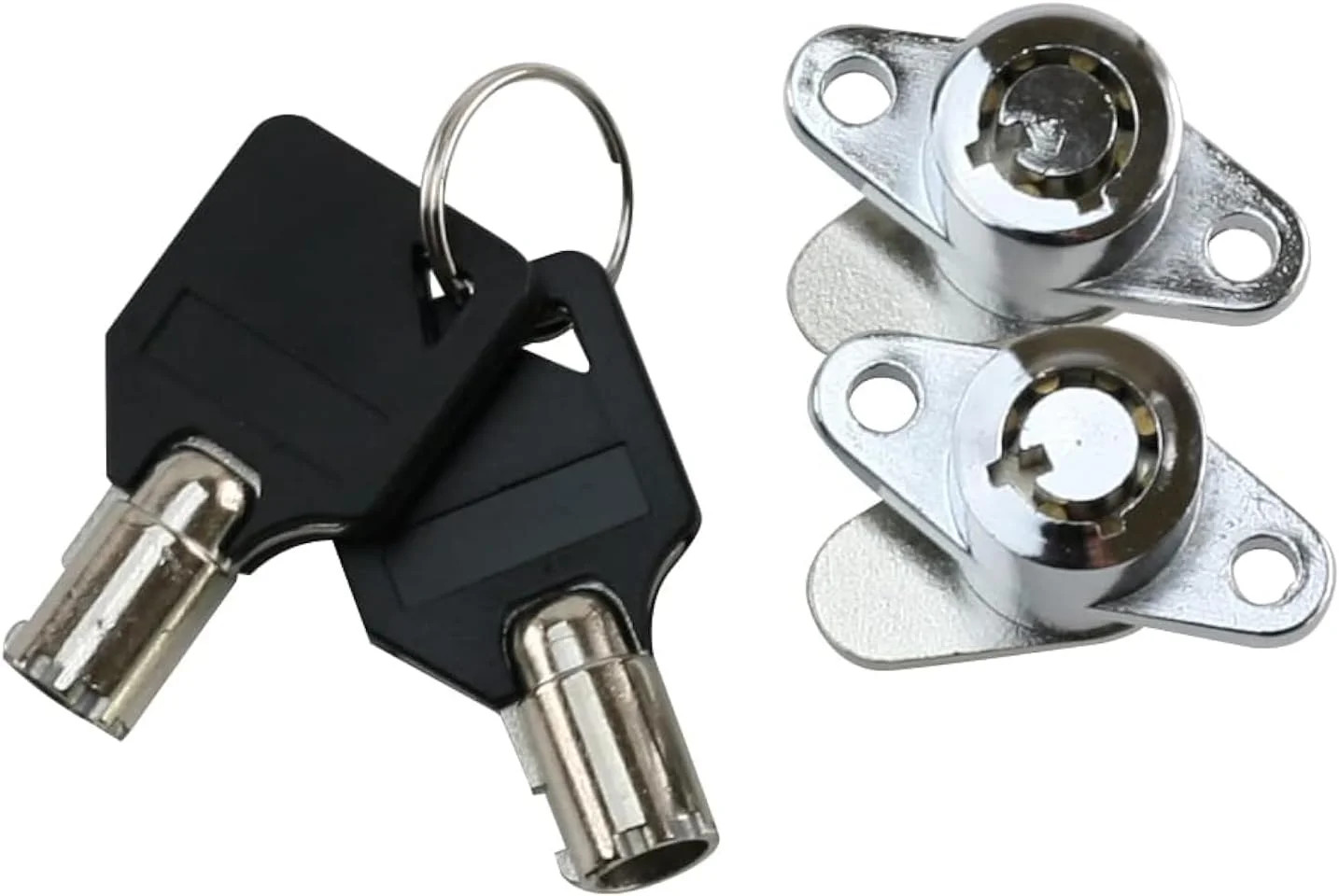 YTSMotor Hard Saddle Bag Hardware 2 Keys Saddlebag Lock Set for Harley Davidson