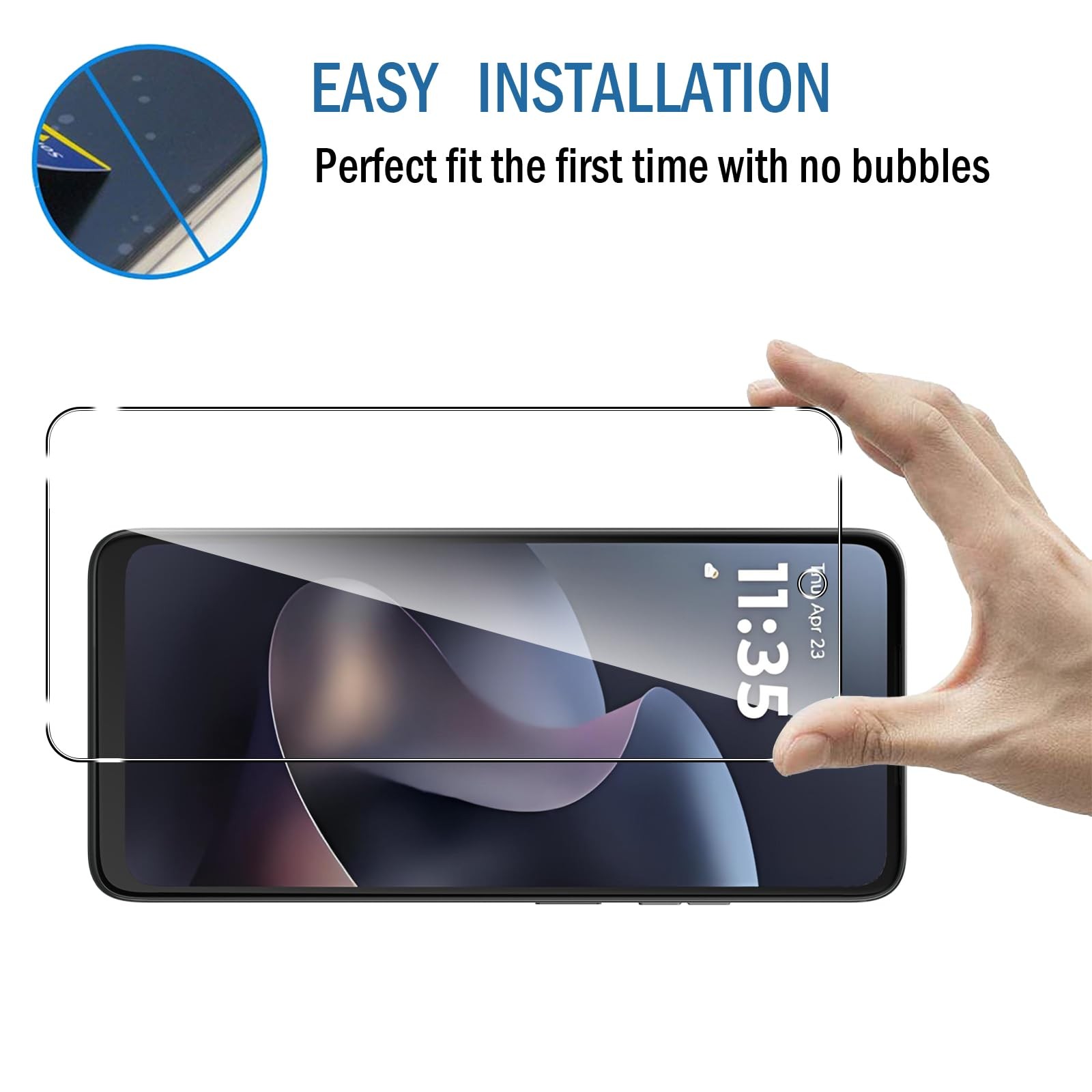 2+2 Pack for Moto G 2026/2025 Screen Protector with Camera Lens Protector,wit...