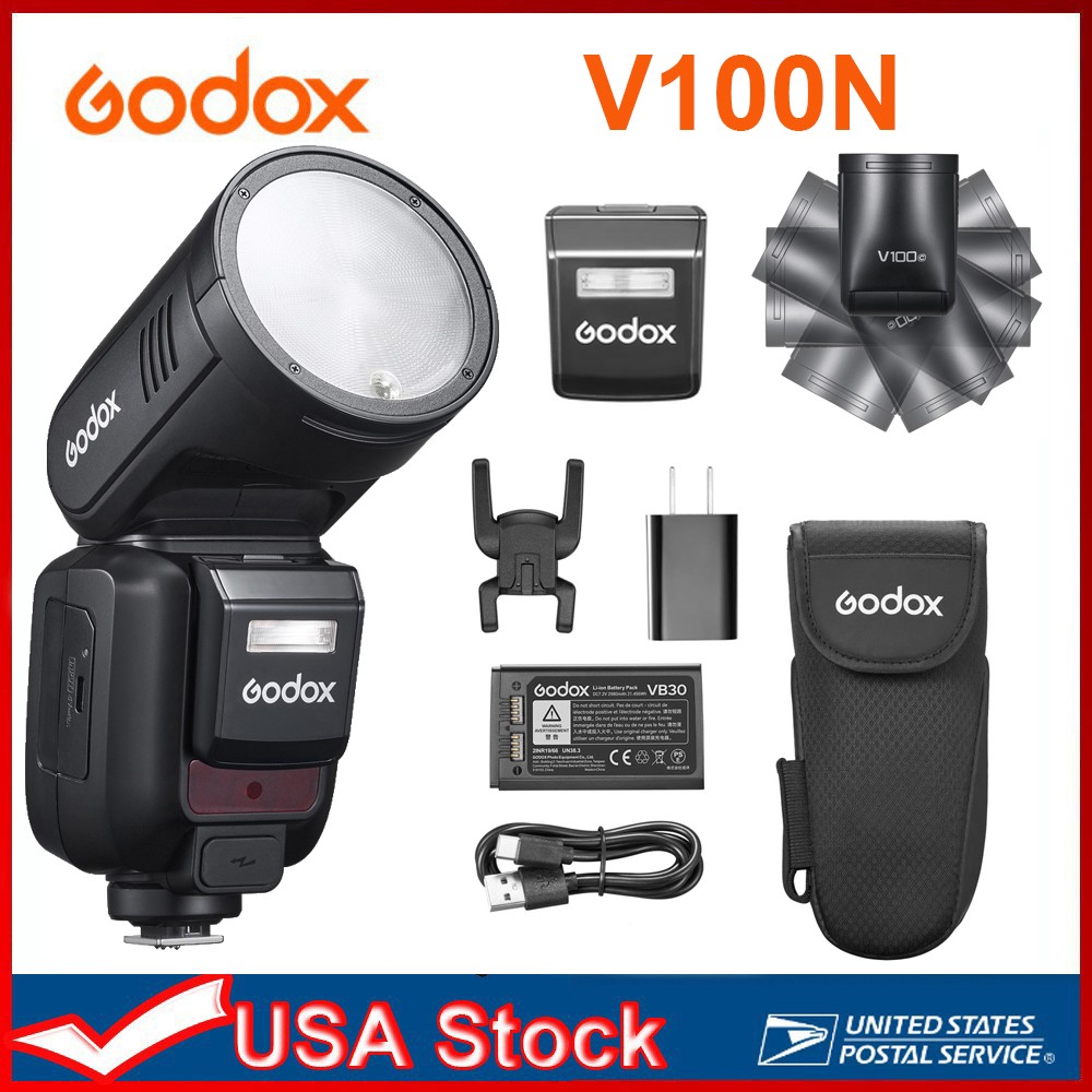 GODOX V100 N GODOX Flash for Nikon, Global Shutter,Touchscreen Control,100W TTL