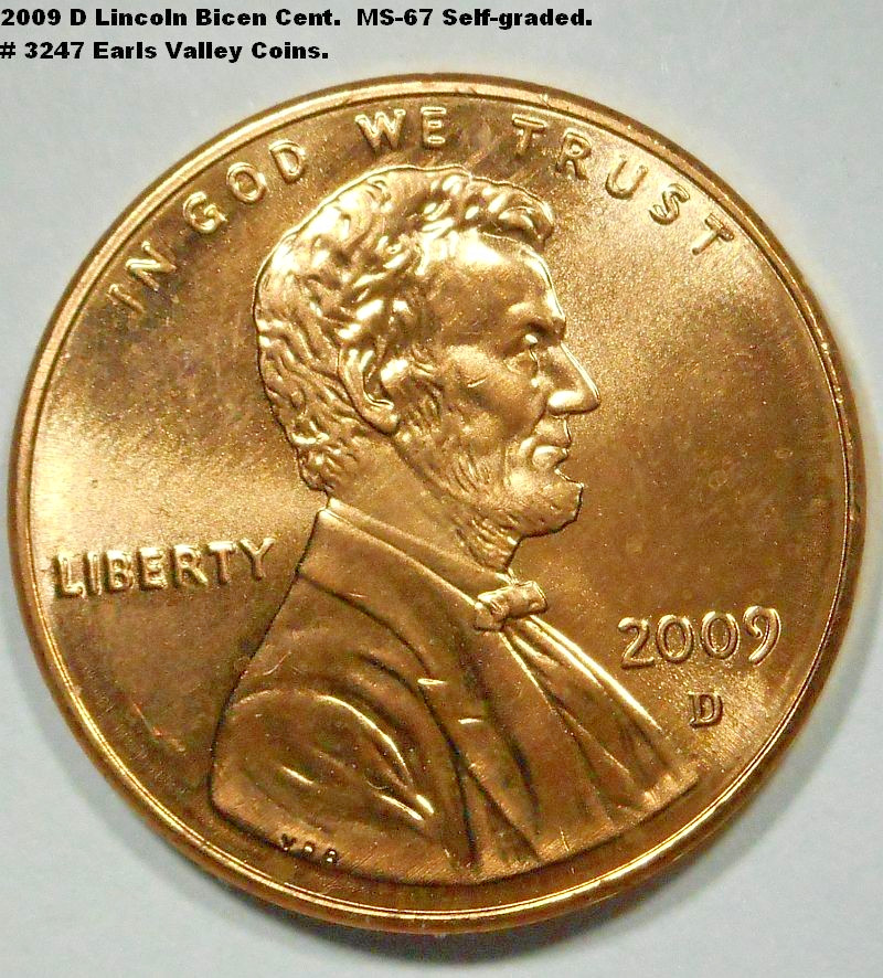 2009 D Bicentennial Lincoln cent.  Formative Years.  Catalog #3247