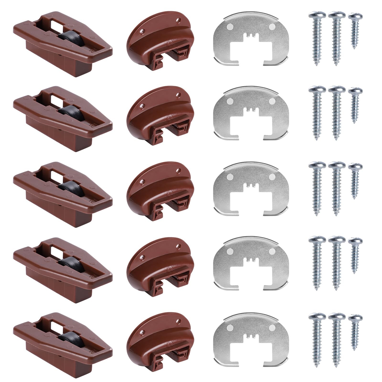 5 Sets Kenlin Rite-Trak II Drawer Track Guides Replacement for Dresser Repair