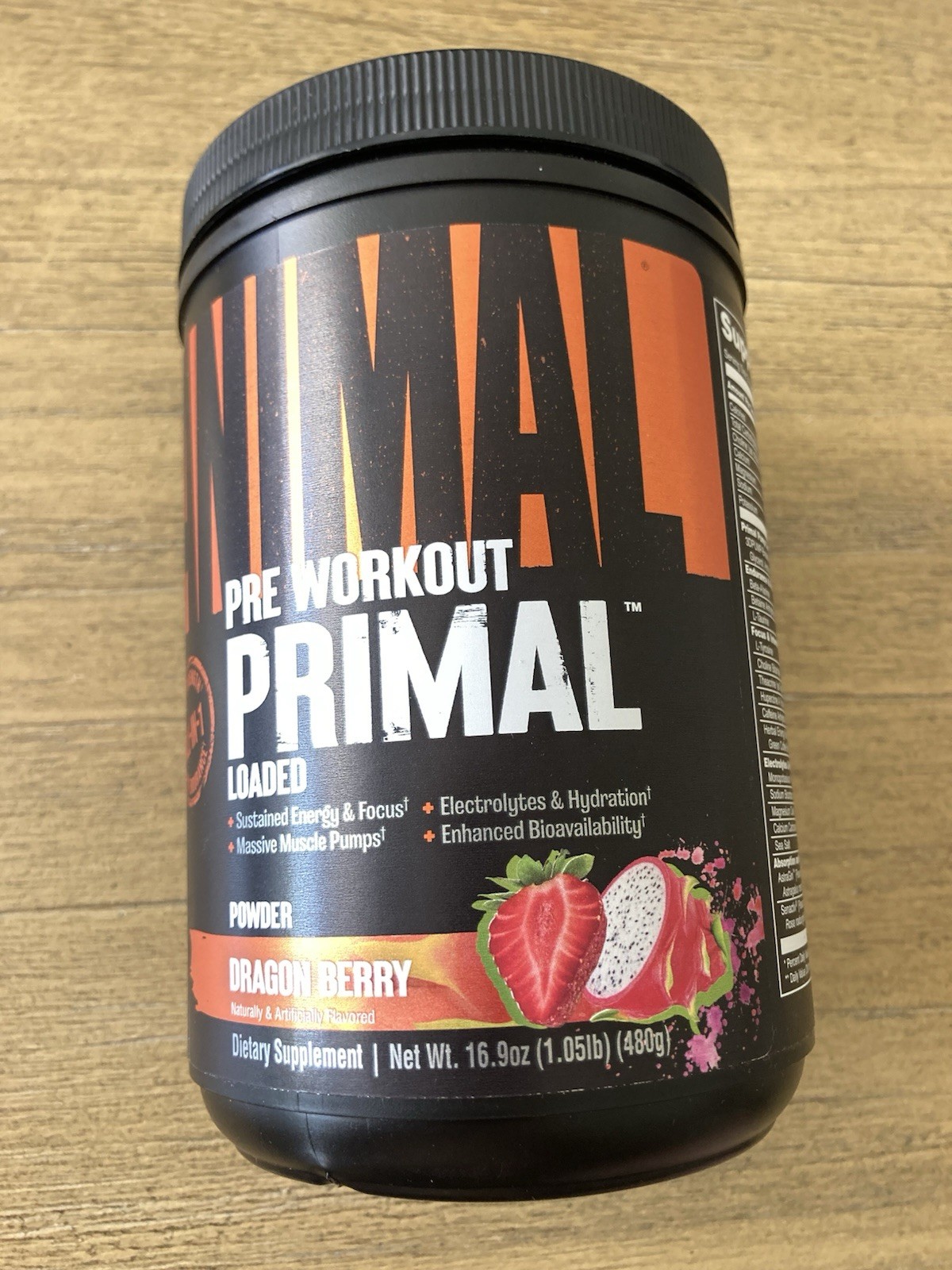 Animal Pre Workout Primal Loaded Powder Dragon Berry  1.05 lb (480 g)