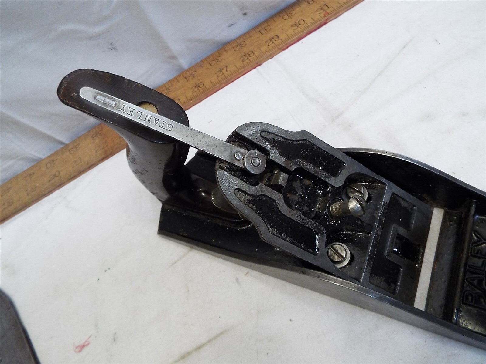 Stanley Bailey 4-1/2 Wide Jack Bench Plane Bailey 1867 Large Wheel Wood Tool