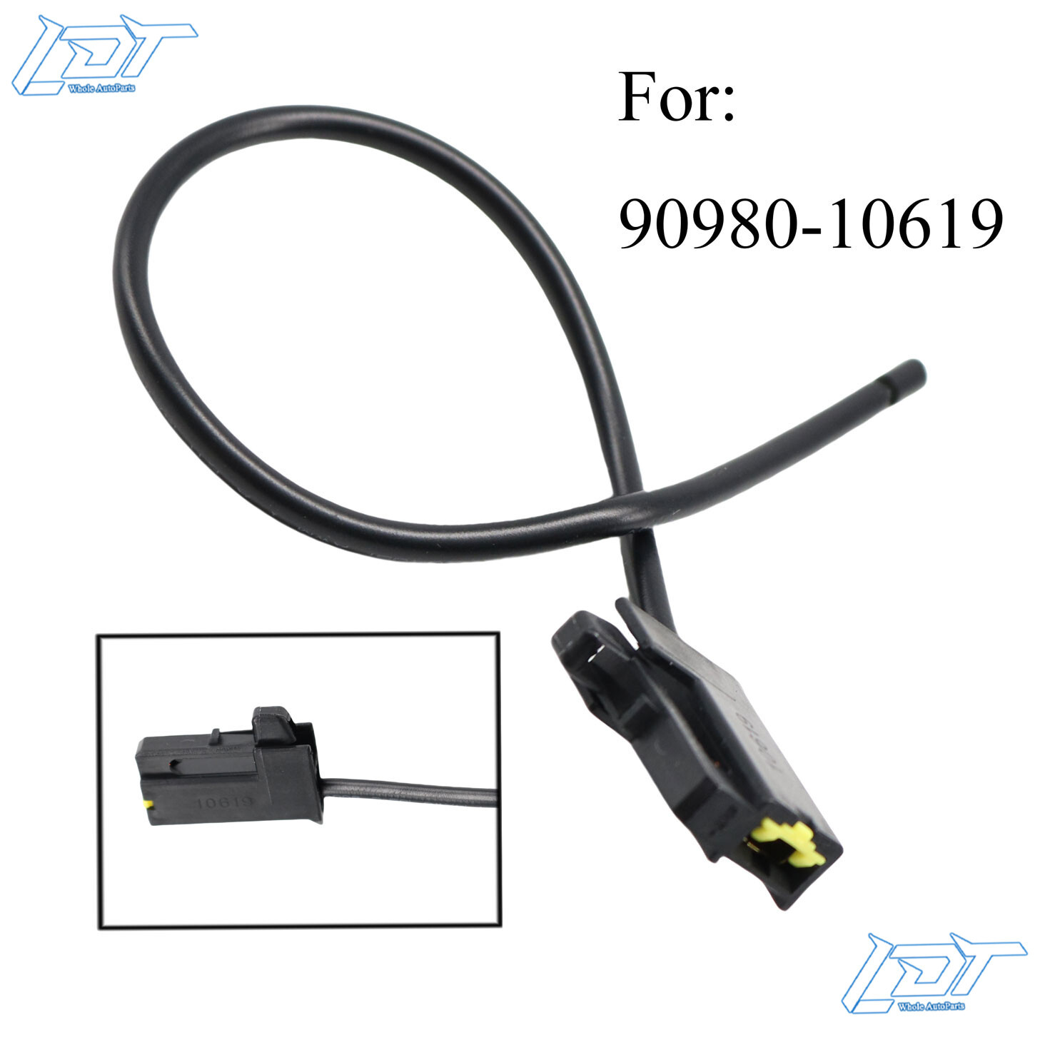 New Black 1-Wire Horn Connector For Toyota Horn 90980-10619 USA