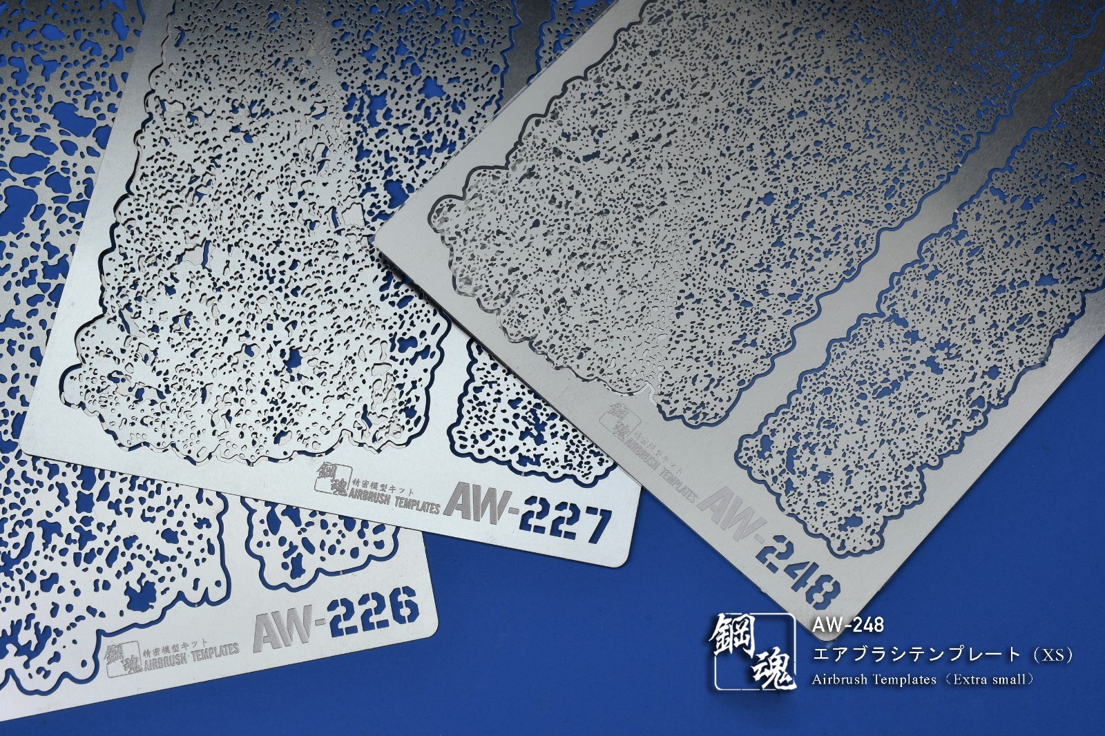 Airbrush Templates for Weathering Scale Modeling (extra small/small/middle Size)