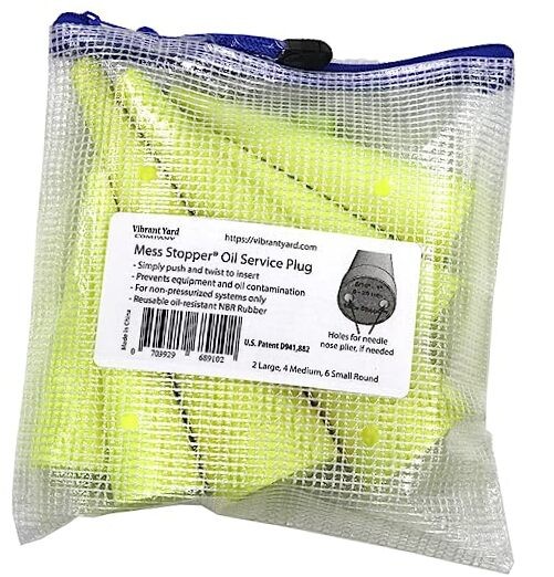 Universal Oil Service Rubber Plugs and Caps Kit () 2 Large, 4 Medium, 6 Small