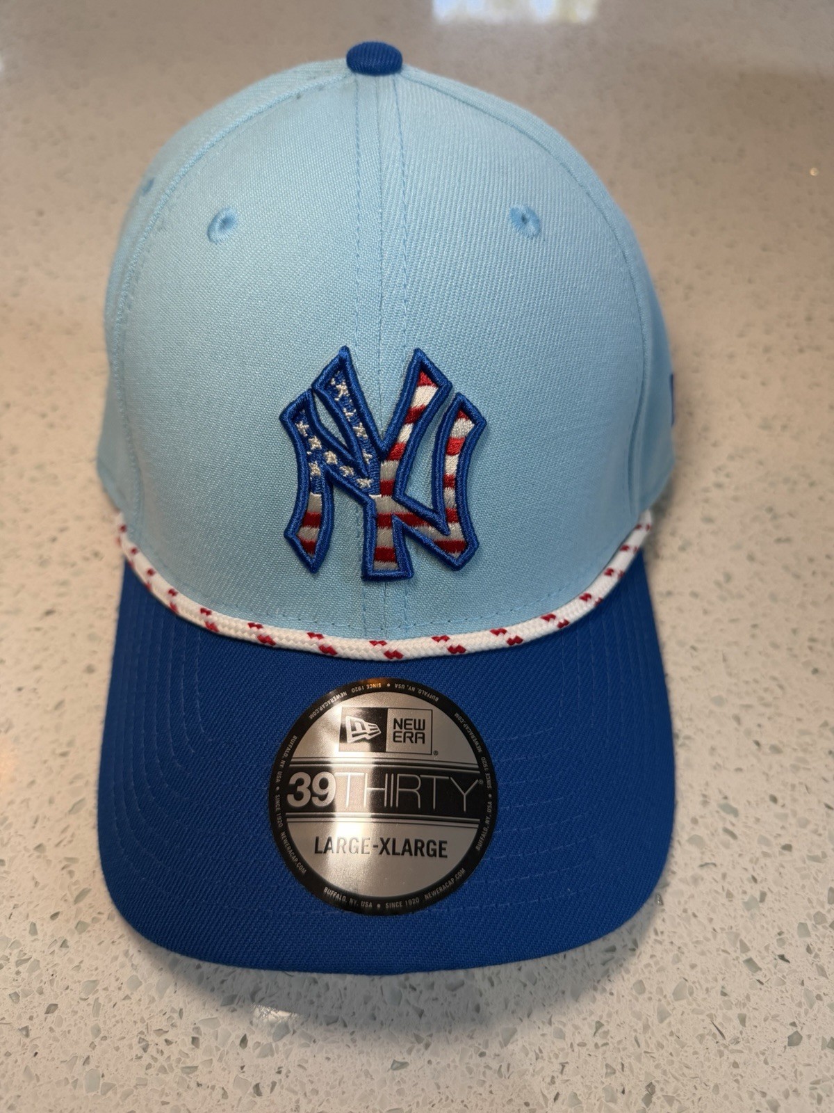 New York Yankees New Era 2025 Fourth of July 39THIRTY Flex Hat Cap MLB 4th NYY