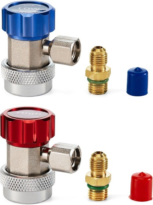 Quick Coupler Adapters, Manifold Gauge Adapters and Hose Fittings HP and LP Conn