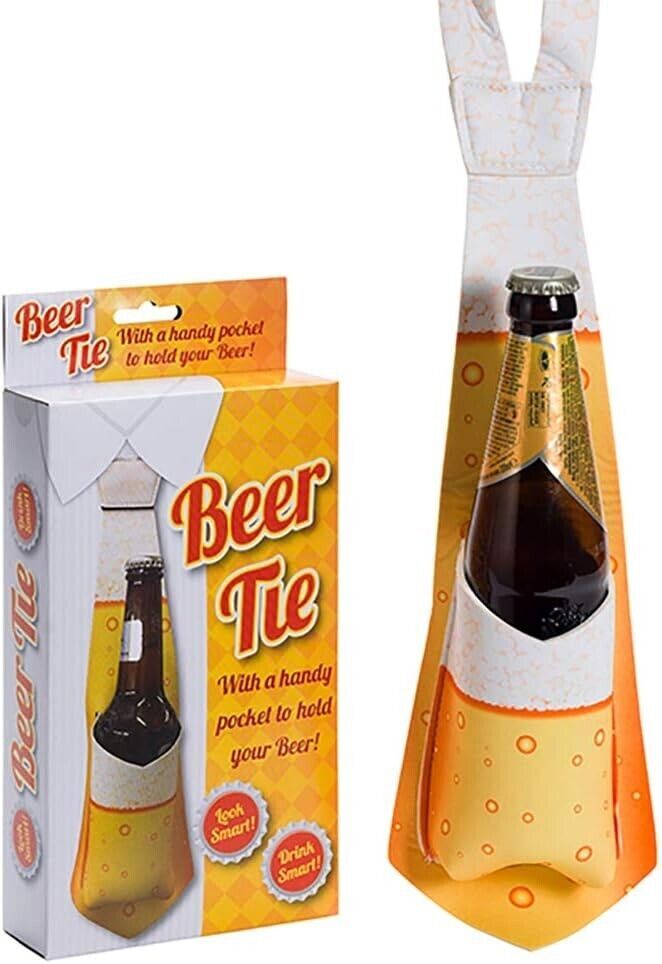 Beer Tie Holder  "Hold my Beer"  Funny Dress up Party Holster - Gag Joke Gift