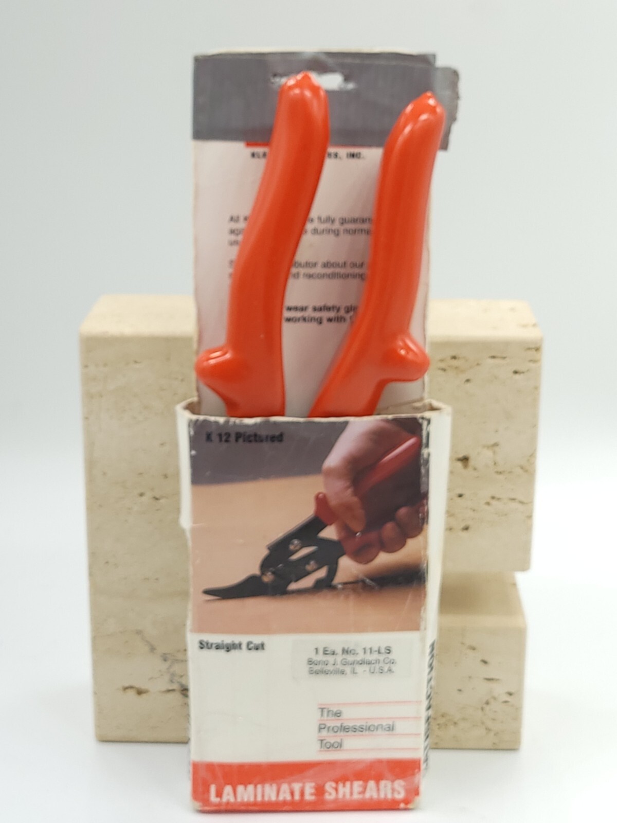 Gundlach Plastic Laminate Cutting Shears 11-LS See Box Pics. Preowned. Made USA