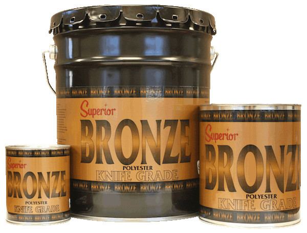 Superior BRONZE Polyester Adhesive - Knife Grade - Gallon