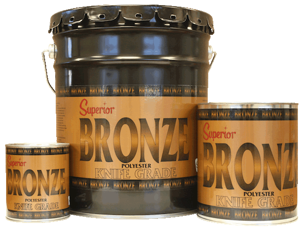 Superior BRONZE Polyester Adhesive - Knife Grade - Gallon