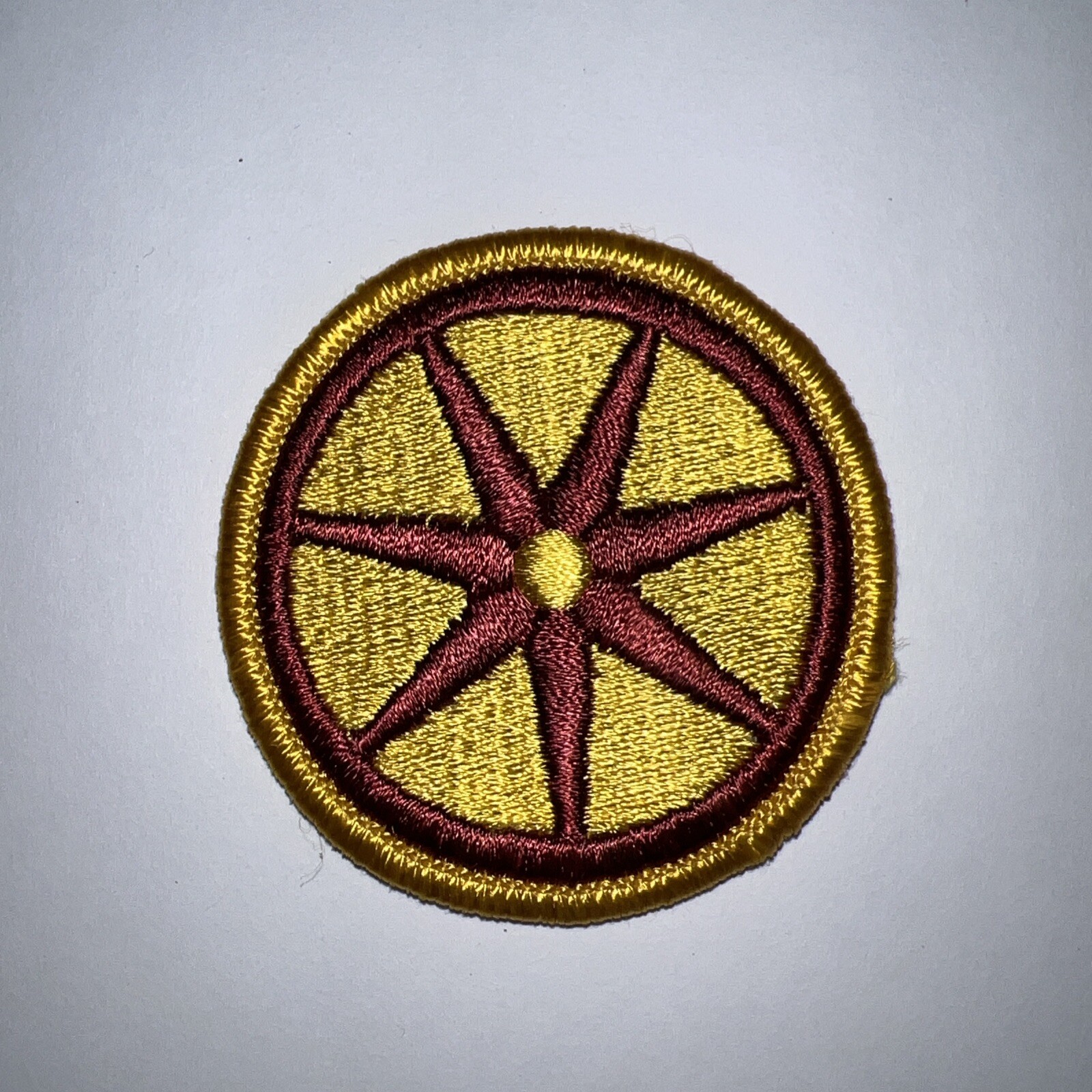 U.S. Army 107th Transportation Brigade Wagon Wheel Patch