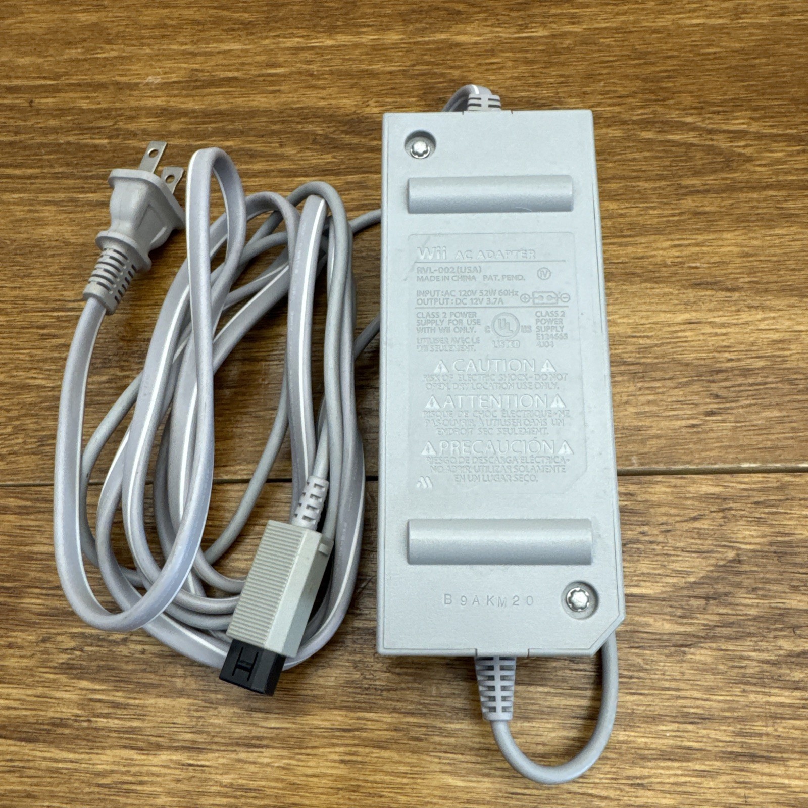 Nintendo Wii OEM AC Power Supply Adapter RVL-002 Authentic Tested Working