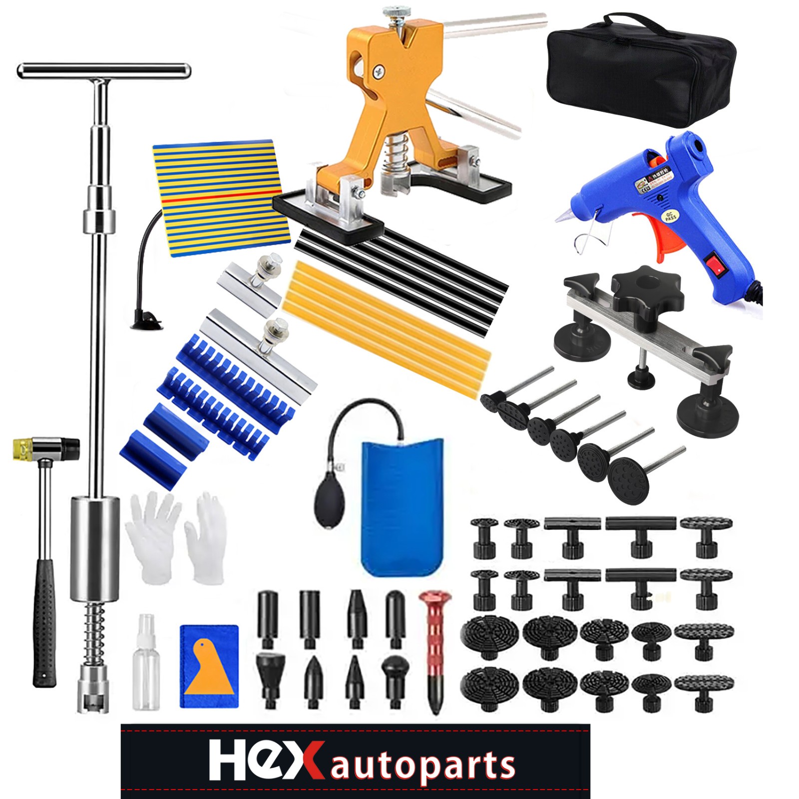 Car Paintless Dent Repair Puller Hammer Remover Kit Lifter Dint Hail Damage Tool
