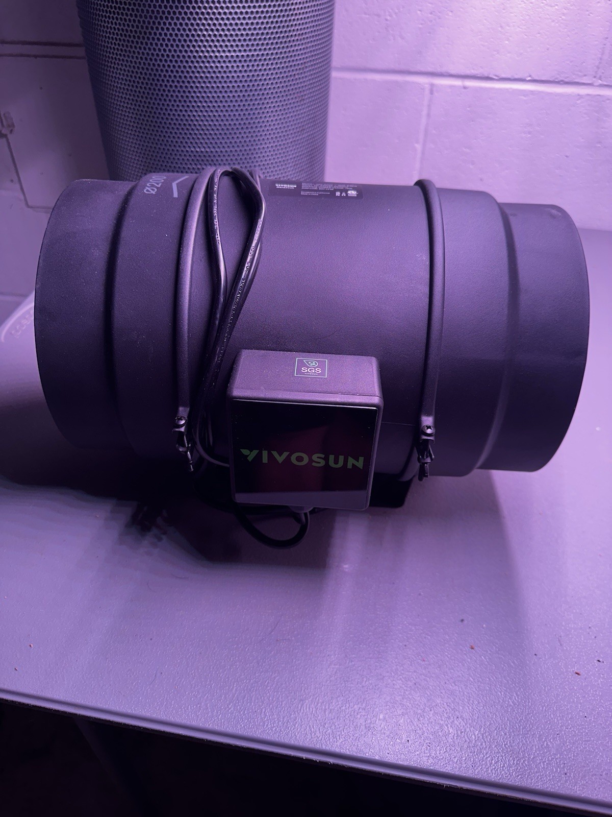 VIVOSUN 8” Inline Fan & Carbon Filter – Grow Tent Vent Hydroponics New