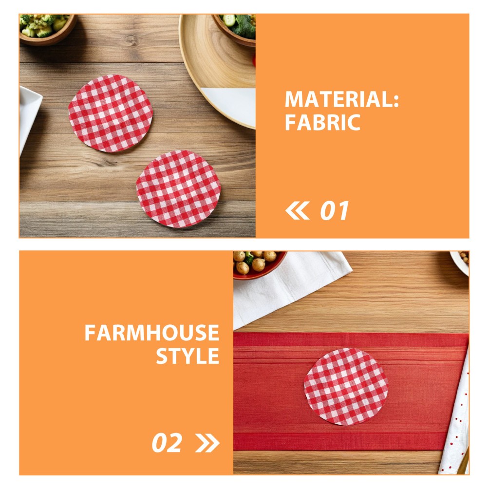 6 Pcs Fermentation Cloth Sourdough Jar Cover Fabric Elastic Bread