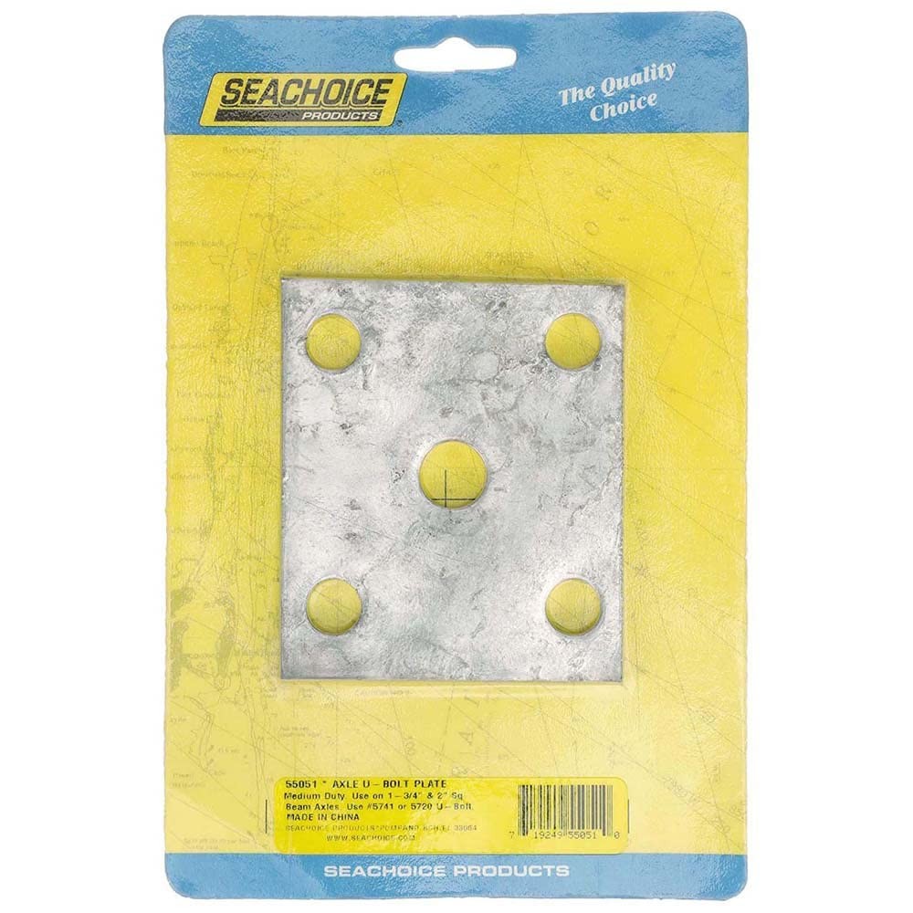 Seachoice Axle, U Bolt Plate Trailer, Galvanized, for One Size, Natural