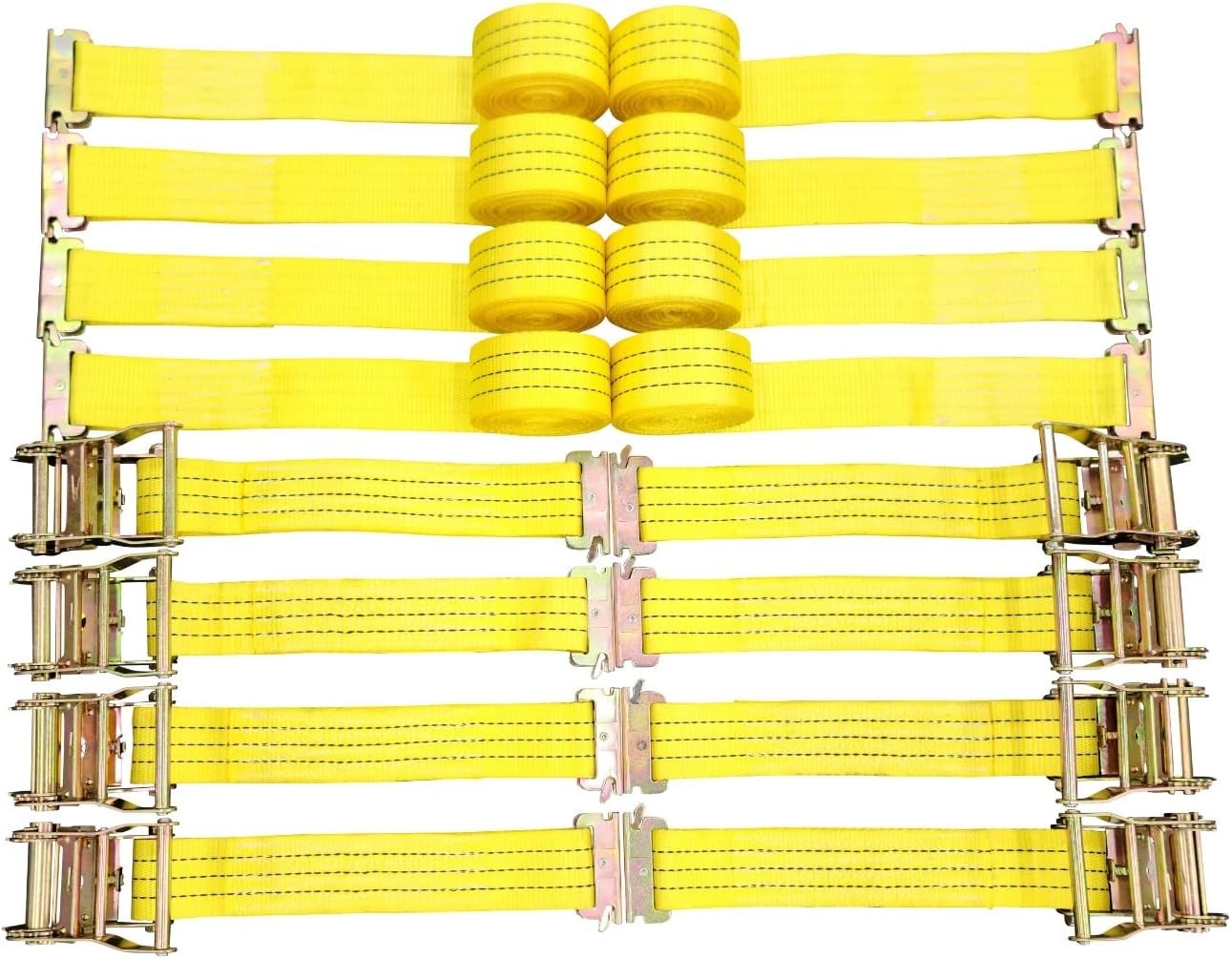 Cargo Control E Track Ratchet Tie Down Straps 2 In X 15 Ft 8 Pack
