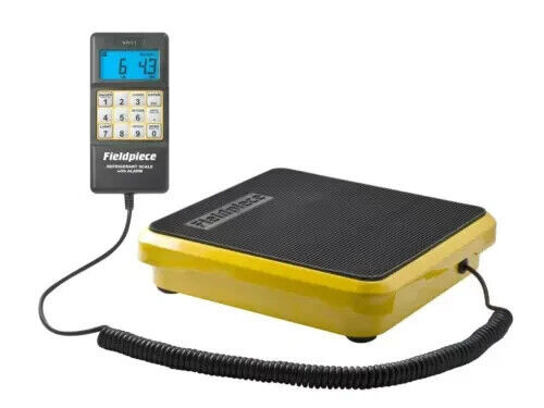 Fieldpiece SRS1 HVAC REFRIGERANT SCALE W/WEIGHT ALARM 110lb Capacity BIG SCREEN