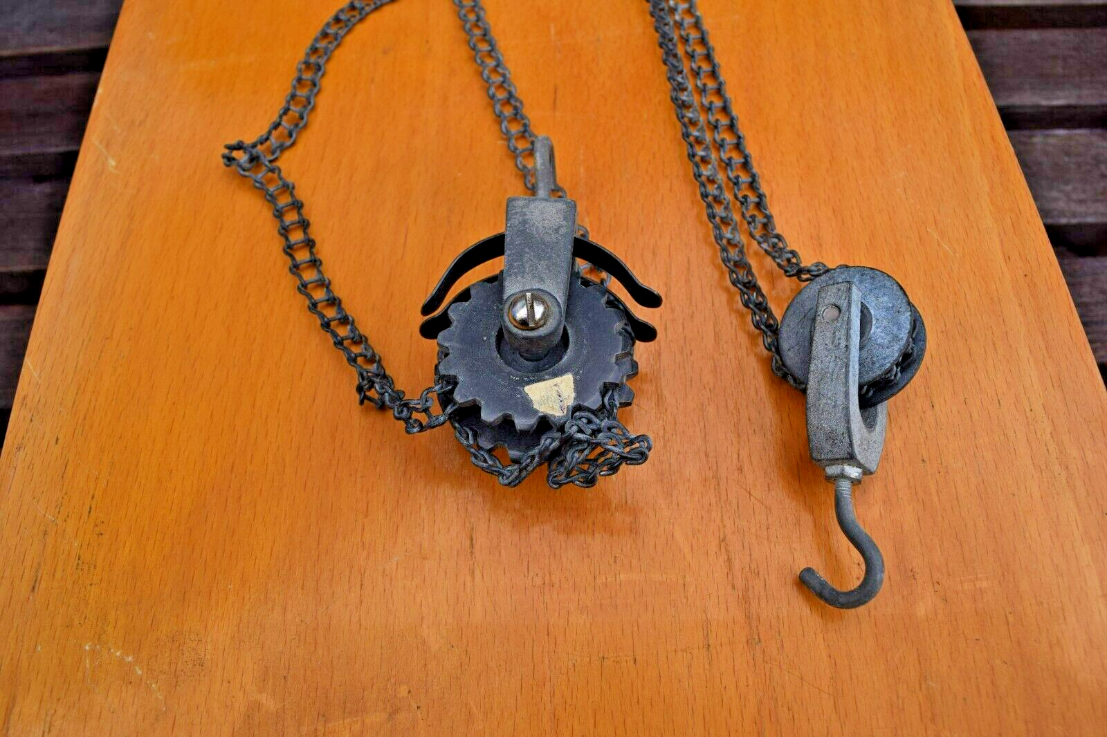 VNTG Mini Chain Block & Tackle Winch Physics Demonstration 29 inch length