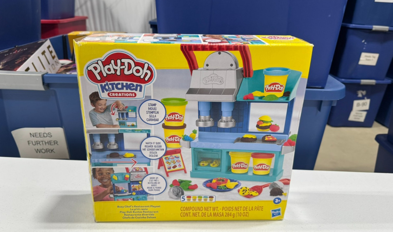 Play-Doh Kitchen Creations Busy Chefs Restaurant Playset (Read Description)
