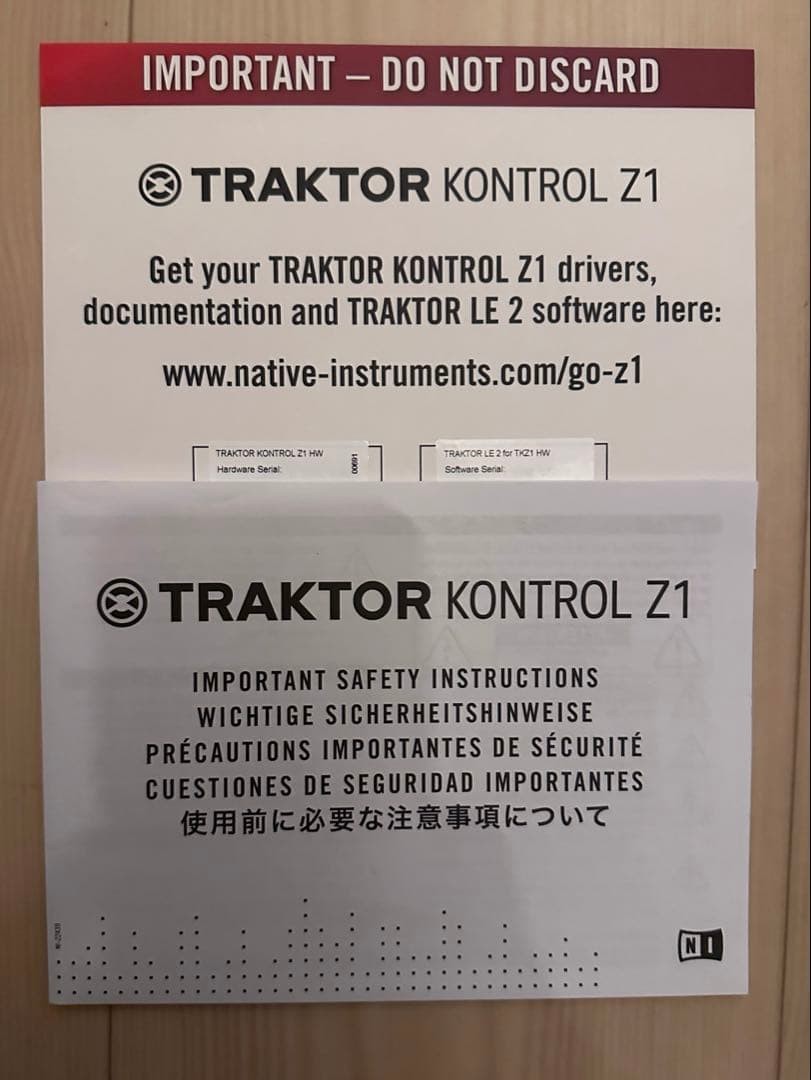 Native Instruments Traktor Kontrol Z1 DJ Mixer Controller Case Preowned Japan