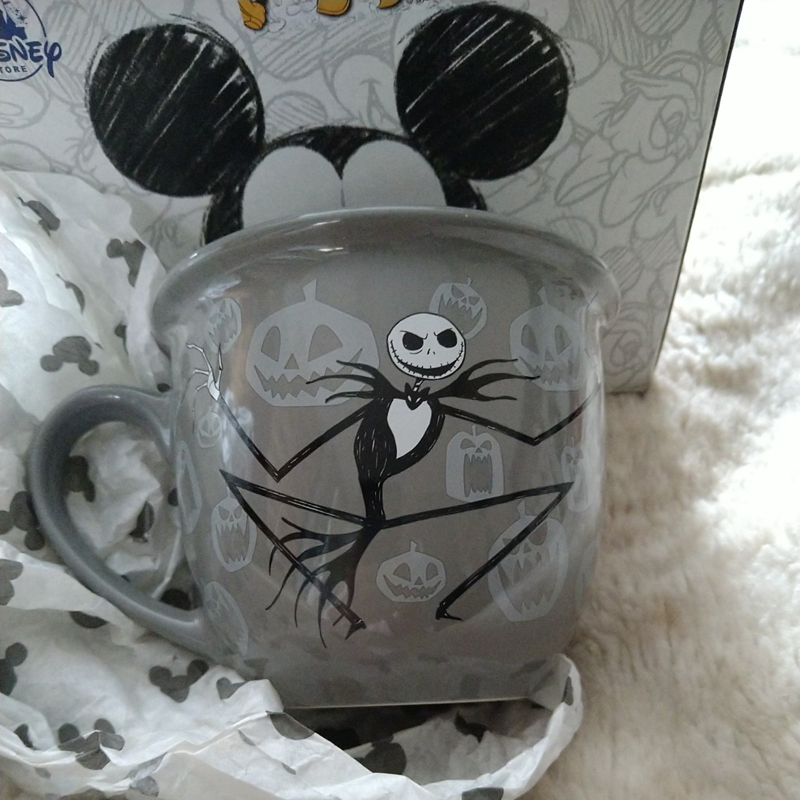 Jack Skellington Mug Disney Nightmare Before Christmas Cup Ceramic Gothic VGC