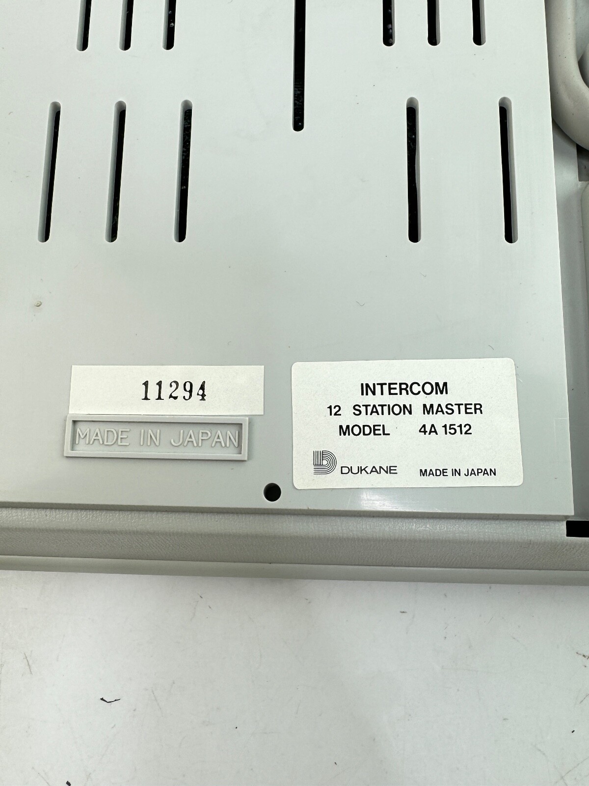 DUKANE 4A1512 Intercom 12 Station Master *OPEN BOX* READ!