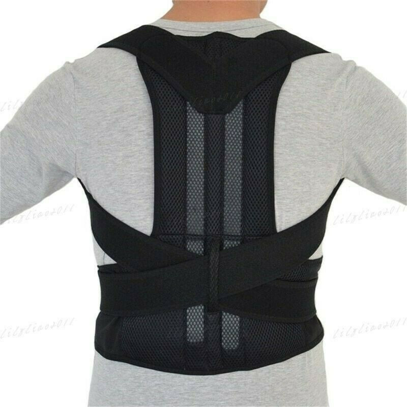 Posture Corrector Support USPS Back Shoulder Brace Belt Adjustable Men Women US