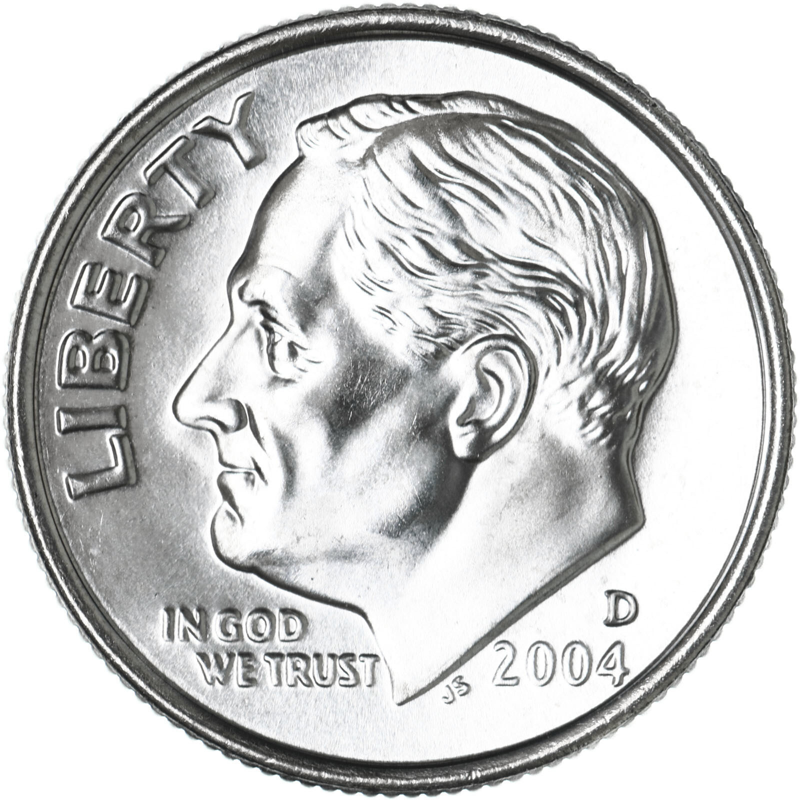 2004 D Roosevelt Dime Gem BU US Coin