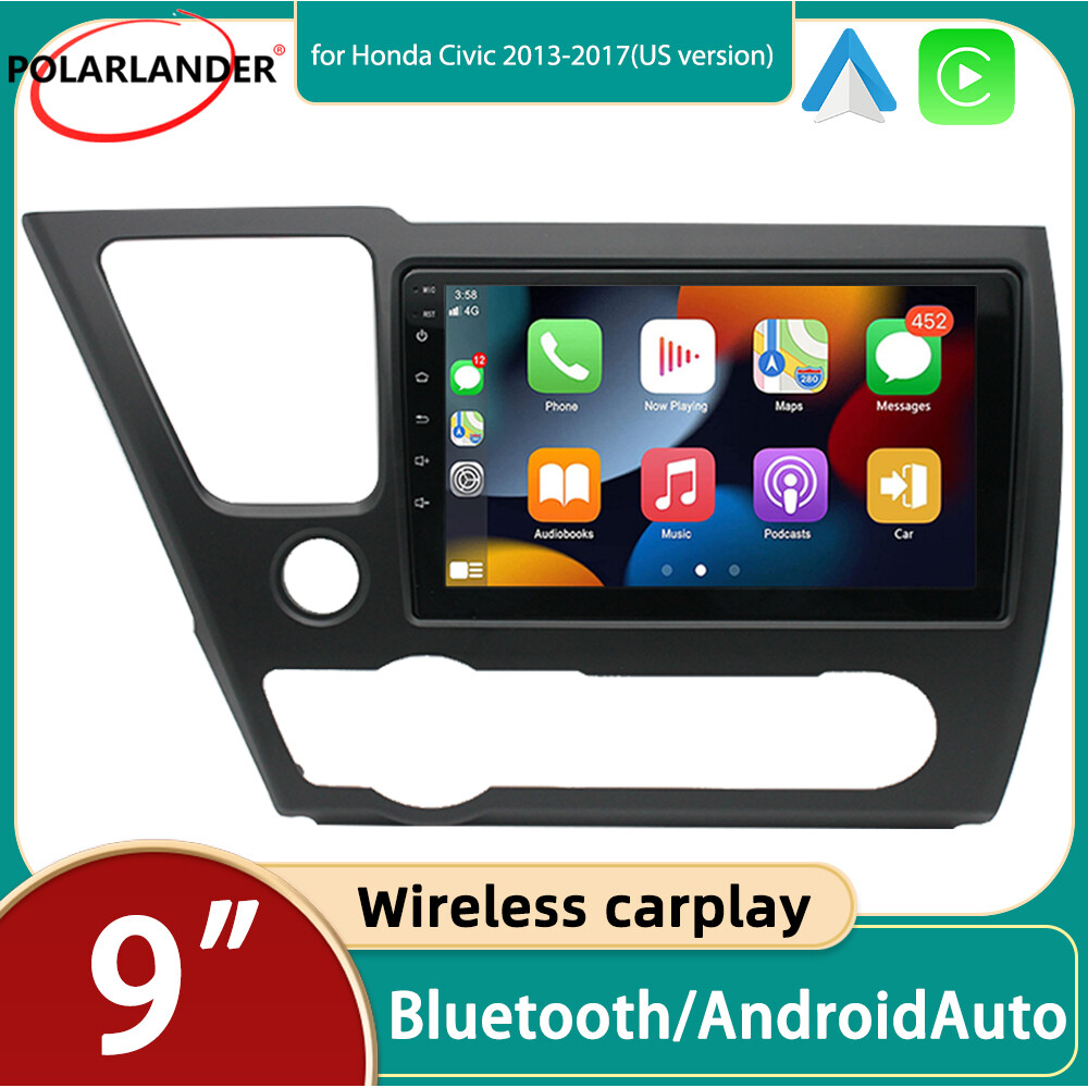 9 inch Android 12 For Honda Civic 13-17 Car Radio CarPlay 2+32G Touch Screen GPS