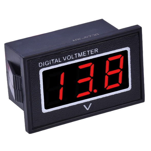 Waterproof Digital Mini Voltmeter 3-30V DC Red Blue Green 0.36" Voltage Display