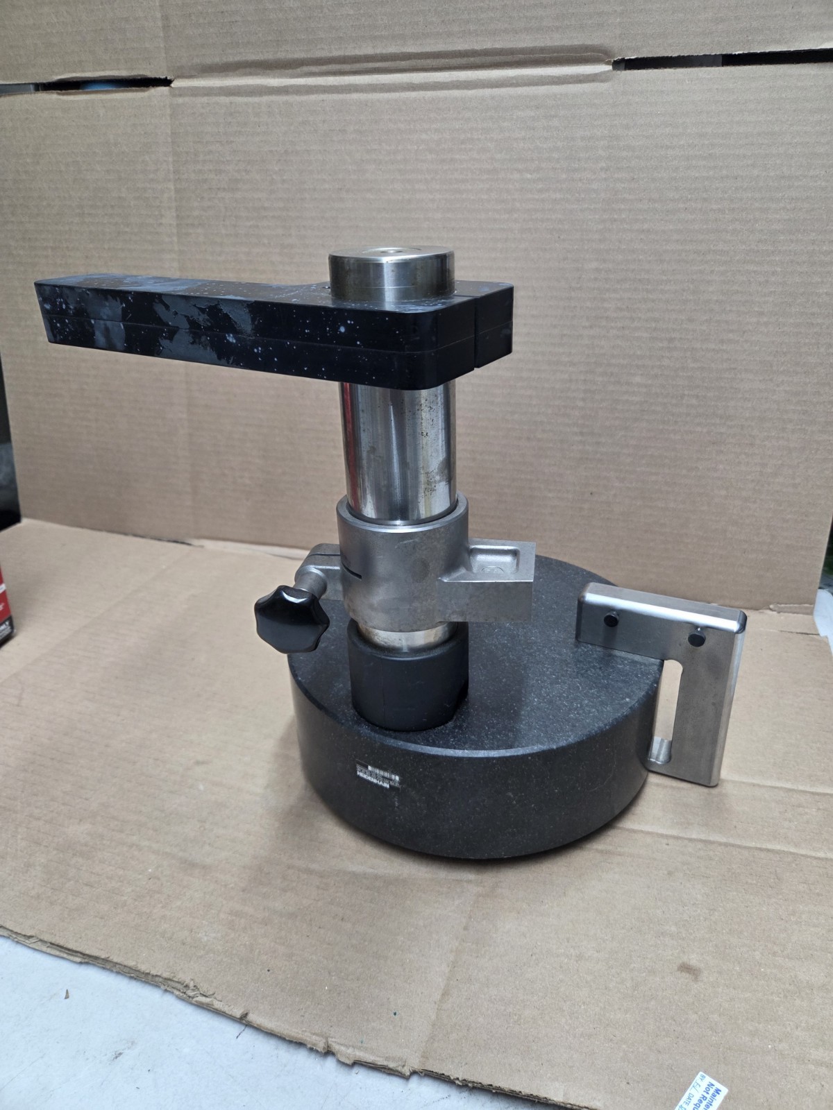 Heidenhain 244 154-01  MS 200 Gauge Stand, ø10in Base, ø3in x 10in Column