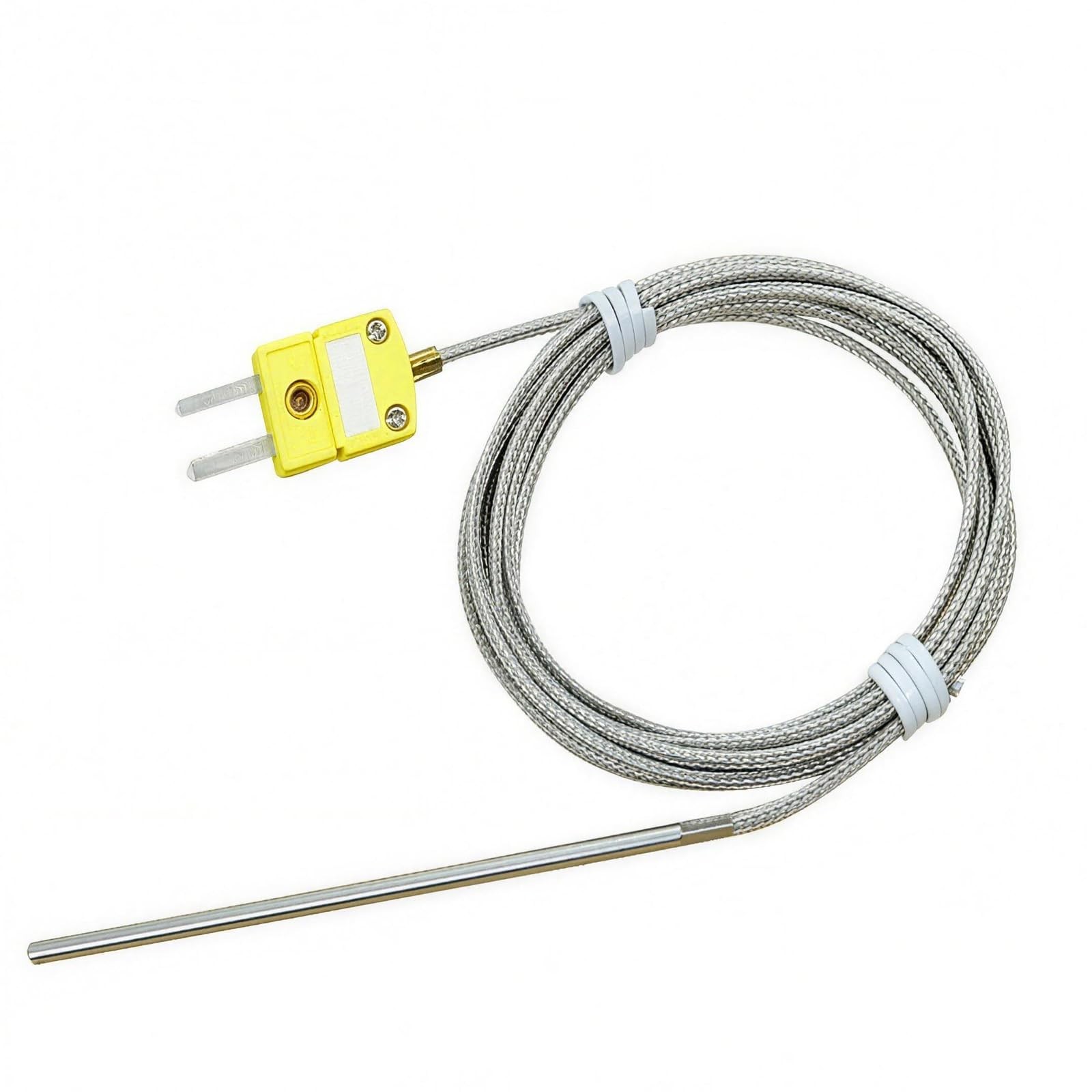 K Type Thermocouple Probe TCEK02H3100 4 Inch Stainless Steel Sensor High Temp