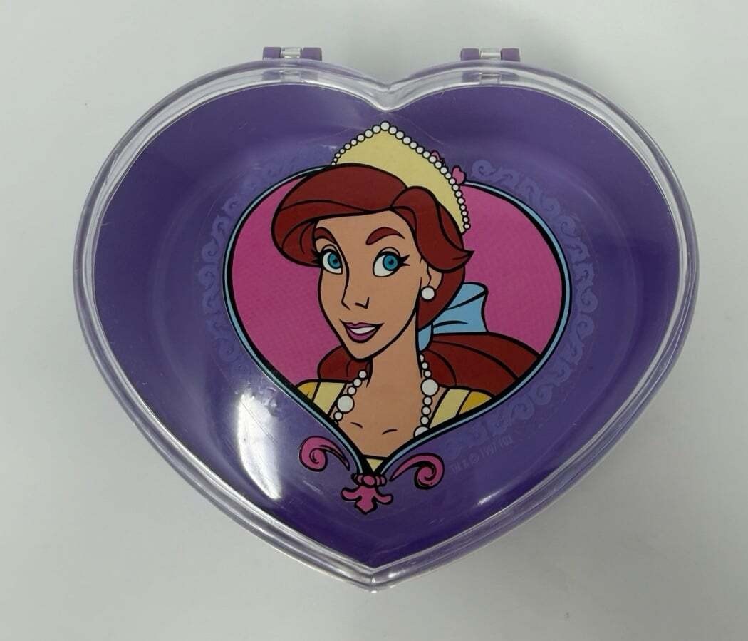 Vintage Anastasia Anya Jewelry Box Case Purple Heart 1997