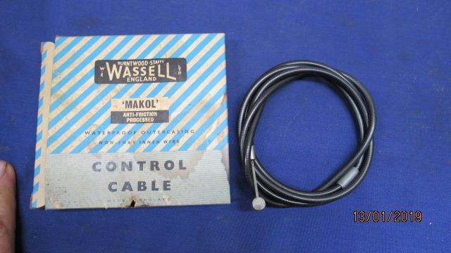 Triumph TR6 T120  Clutch Cable + 6 Inches, 65-67 T100  TR5T 69-73 60-0565  A378